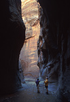 Hiking Orderville Canyon, Zion National Park.
